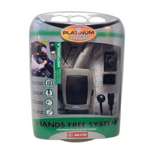 Sanyo Platinum Power Cell Phone Car Kit Hands Free System Motorola Vintage